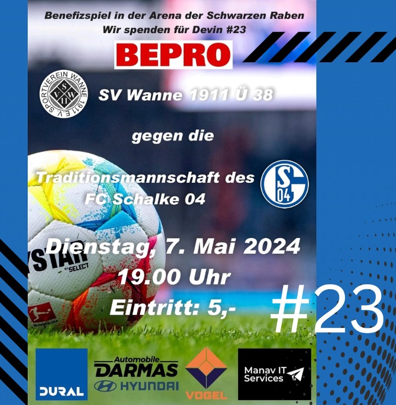 Die Schalker kommen – Benefizspiel für unsere #23